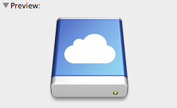 the iDisk icon has changed.