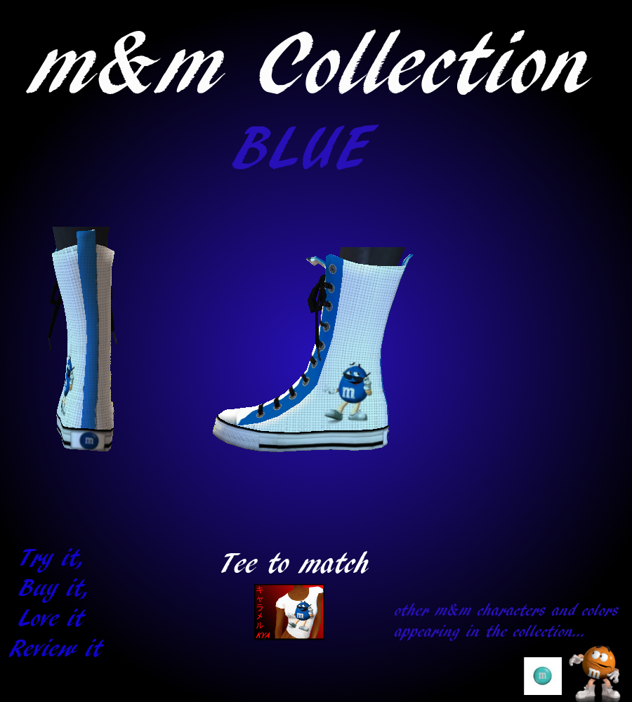 Blue M&amp;M Converse Final
